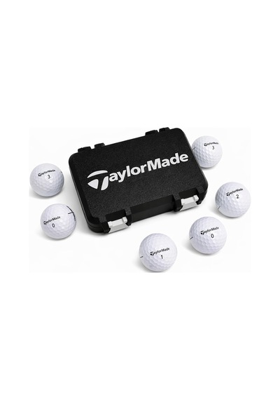 6 Lı Golf Topu Saklama Kutusu Kapaklı Sert Plastik Taşıma Organizer Box Siyah Çok Renkli