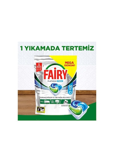 Fairy Platinum Fresh Bulaşık Makinesi Kapsülü 50 Yıkama