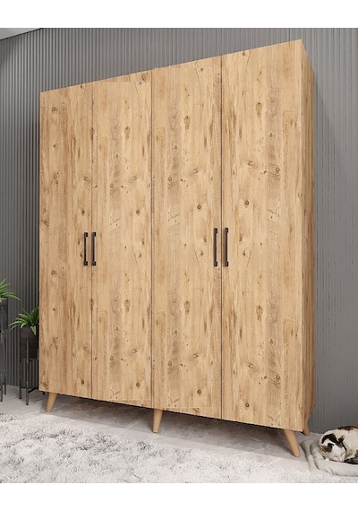 Sedef Portmanto Vestiyer Ayakkabılık Çam 180 Cm