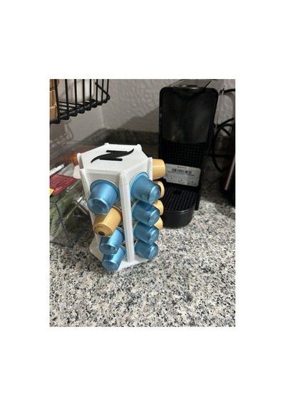 Kapsül Kahve Standı Dekoratif Çok Amaçlı Beyaz Nespresso Uyumlu