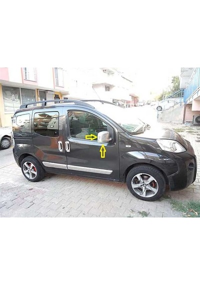 Markadan Peugeot Bipper Krom Ayna Kapağı 2008 Sonrası 2 Parça  Abs