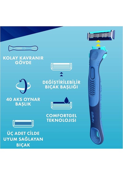 Sensor3 8'li Yedek Tıraş Bıçağı