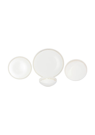 Pierre Cardin Swan Gold 24 Parça 6 Kişilik Yemek Takımı Çok Renkli