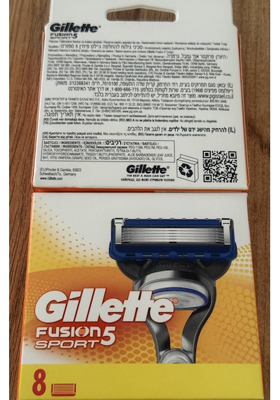 Gillette Fusion5 Sport 8 Li X 2 Adet / Toplam 16 Adet