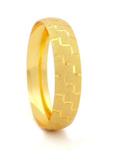 Ferizz Altın Kaplama Desenli Simli Bilezik 1.5 Cm Blz-3043 001