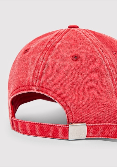 Mavi - M Nakışlı Denim Şapka 1913304-30734 Kırmızı