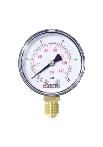 Nortek NRT001 Manometre Basınç Ölçer 0-10 Bar