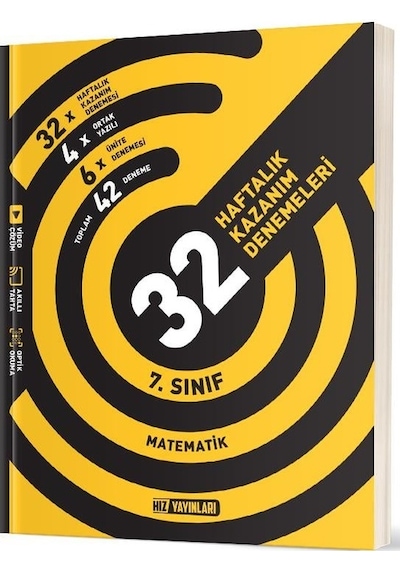 Hız Yayınları 2025 7. Sınıf Matematik 36 Haftalık Deneme