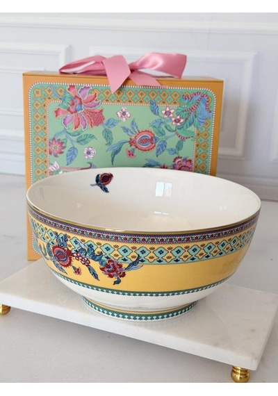 Porselen Salata Kasesi 20cm Life Pembe