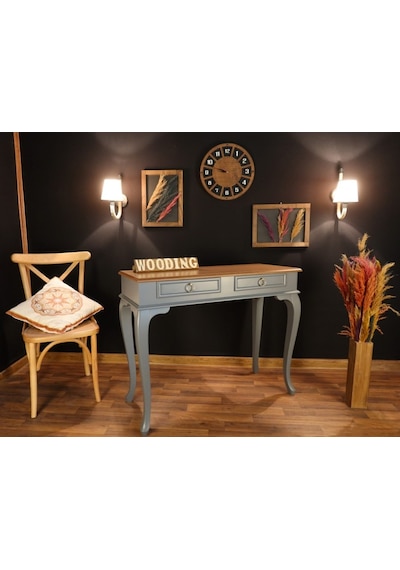 Wooding 100 Cm Çekmeceli Masif Gri Naturel Dresuar (548587869) Gri