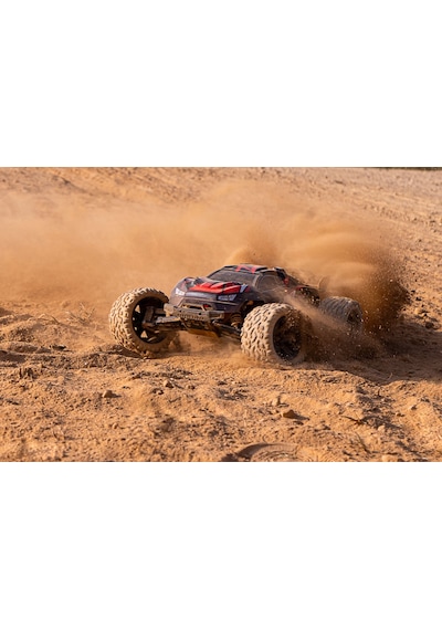 Elektrikli Rc 1:8 Ölçek Servo Motor Süspansiyonlu Arazi Aracı Spor Araç 85 Km Hız Rc Araç - Kırmızı