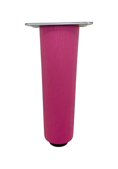 Düz Torna Ayarlı Ahşap Ayak Mobilya Masa Ve Dolap Ayağı Pembe 15cm Kayın / Gürgen 2 Adet