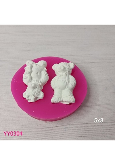 Yy0304 Kız Erkek Ayıcık Silikon Kalıp