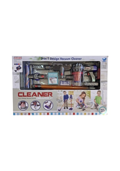 Cleaner Deluxe 3'ü 1 Arada Pilli Dikey Süpürge