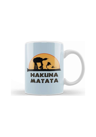 Hakuna Matata 01 Kupa Bardak Porselen No1666 Karışık