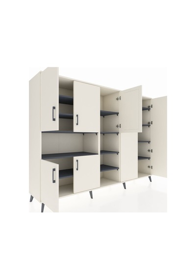 Hyperion Dolap 13 Raflı 7 Kapaklı 220x44x163 Aytaşı-aytaşı/antras Aytaşı-aytaşı/antrasit Hyperion Dolap 13 Raflı 7 Kapaklı 220x44x163 Aytaşı-aytaşı/antras Aytaşı-aytaşı/antrasit