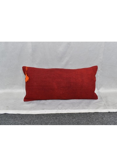Zehra Abla Halı Yeni El Dokuma Dekoratif Lumbar Kilim Kırlent Yastık Kılıfı 6646 Çok Renkli