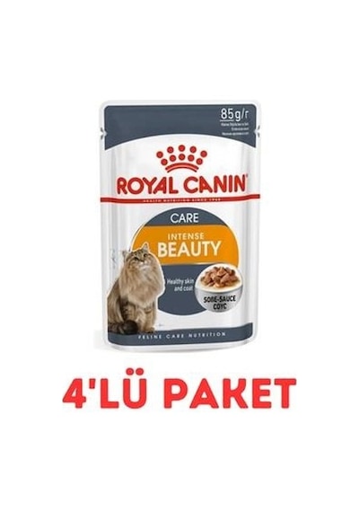 Royal Canin Gravy Intense Beauty Yetişkin Kedi Konservesi 4 x 85 G