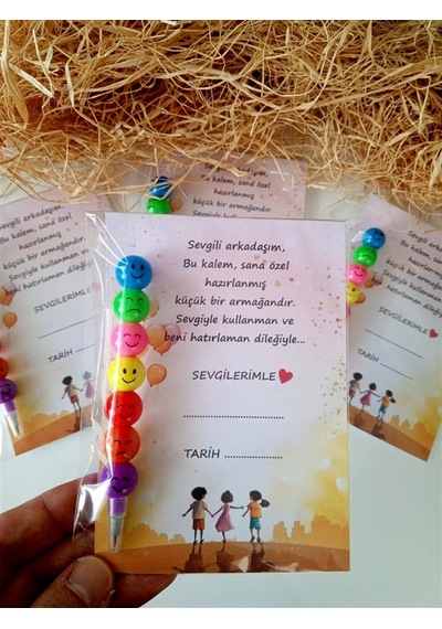 Arkadaşa Hediye Yumurtlayan Kalem 20 Adet Çok Renkli