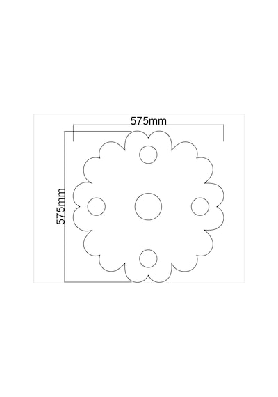 Motifpiyer Tavan Spot Göbek Tsg-52-56cm Çap