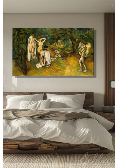 Suzanne Valadon'un "yaşam Sevinci" Joie De Vivre / Joy Of Life Adlı Eseri Yatay Kanvas Tablo 4235 Çok Renkli