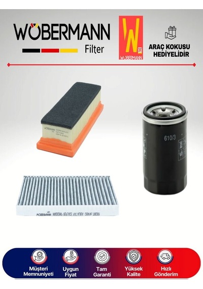 Wöbermann Fiat Albea 1.4 Filtre Bakım Seti 2005-2011 3K