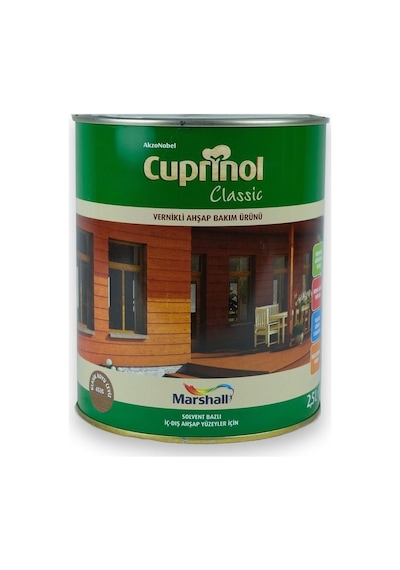 Cuprinol Vernikli Ahşap Bakım Ürünü Klasik Koyu Ceviz 2,5 L