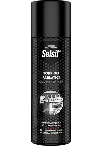 Selsil Oto - Araç Torpido Parlatıcı Sprey 200ml Hoş Kokulu - Parlak - Toz Tutmayan Formül 5545