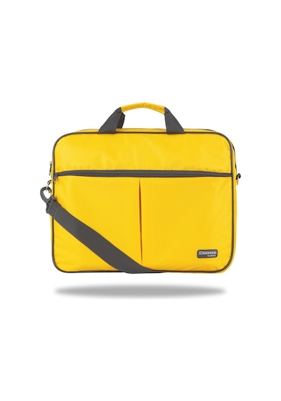 Classone Wtx308 Wtxpro Serisi 15.6 İnch Su Geçirmez Kumaş Apple Uyumlu MacBook , Laptop , Notebook El Çantası- Sarı