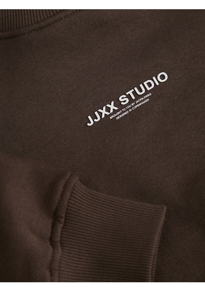 Jack & Jones Kadin Minimal Logo Baskili Sweatshirt - Studio - 12280154 Bracken