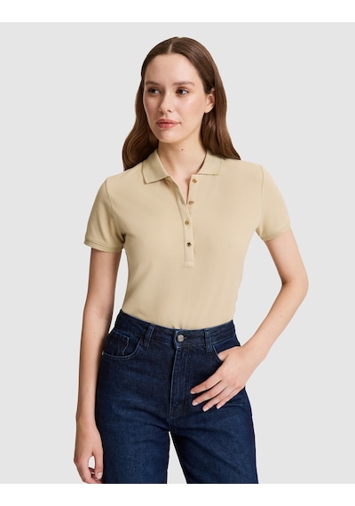 Pierre Cardin Kadın Bej Tişört Basic 50325456-vr011