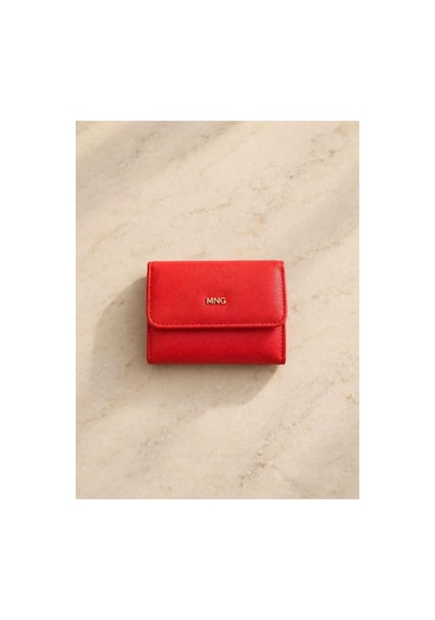 Names Bag Kadın Küçük Boy Çıtçıtlı Cüzdan Ve Kartlık Kırmızı Kırmızı