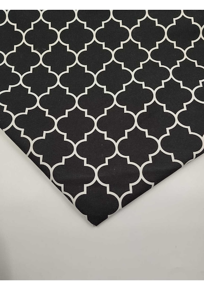 Geometrik Desen Duck Keten Kumaşı