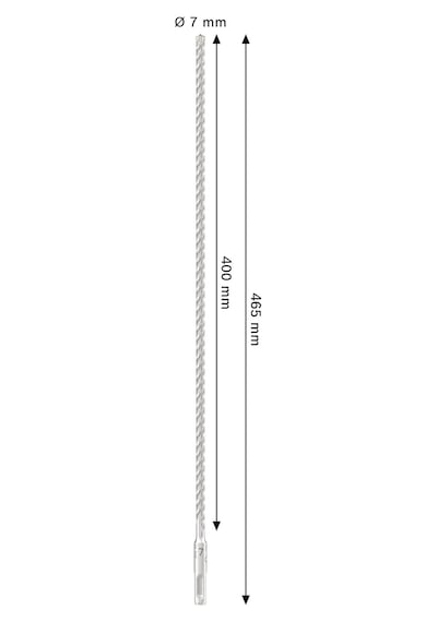 Bosch 1 X Pro Sds Plus-5x Darbeli Matkap Çelik Beton, Beton İçin, Çap 7,00 Mm, Profesyonel Aksesuar, Darbeli Matkap İçin