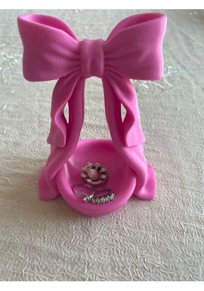 Fiyonk Detaylı Takı Standı Koyu Pembe