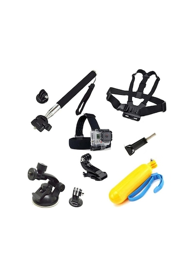 Gplus St009 Gopro Eken Sjcam Aksiyon Kamera Aksesuar Set 9 Parça