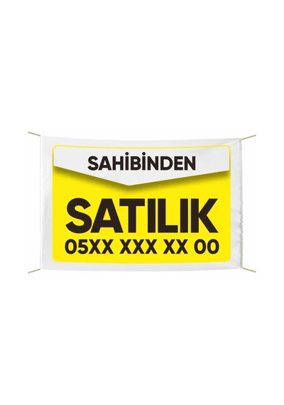 Sahibinden Satılık Afiş - Pankart 150x225 Cm Tek Ebat