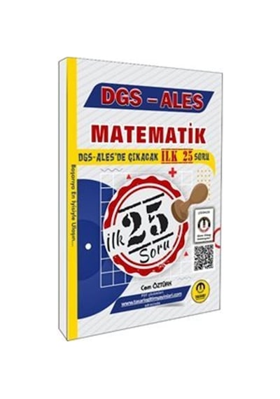 Dgs Matematik İlk 25 Çıkacak Soru / Cem Öztürk
