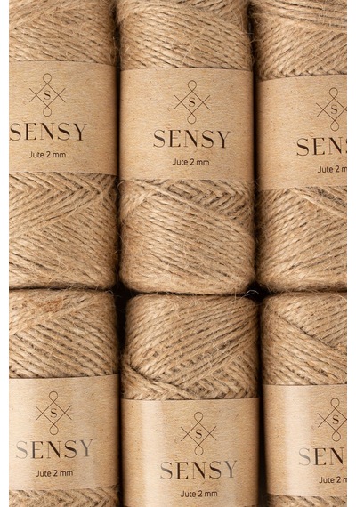 Sensy Premium Jüt Ip 100 Metre Hasır Ip Kırnap Ip Süsleme Ipi Kendir Ipi Jüt Ipi