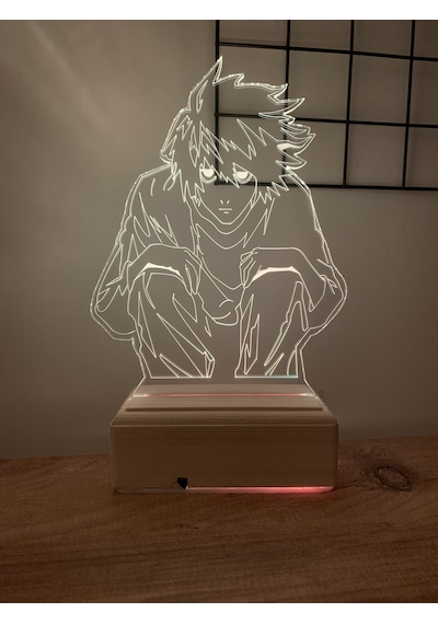 Death Note L 16 Renk Gece Lambası