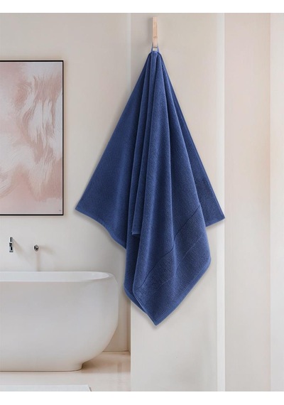 Cotton %100 Banyo Havlusu 70x140 Cm Royal Mavi