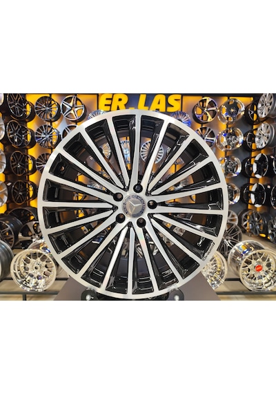 4 Adet Mercedes  8-9 20 5 112 Et28 66.6 Black Mack Jant Revize Edilmiş Takım
