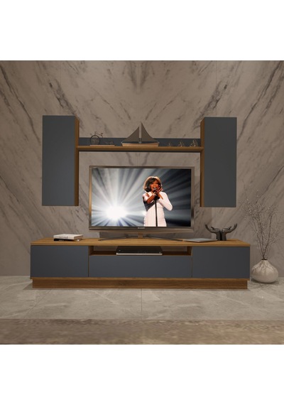 Decoraktiv Trendstyle 5ds Mdf Tv Ünitesi Tv Sehpası Pera - Antrasit