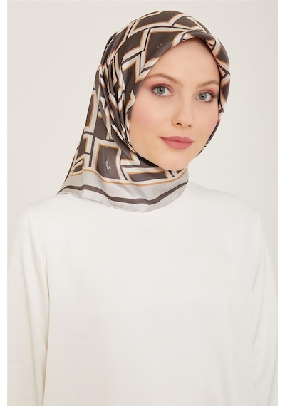 Armine Sura İpek Eşarp 24ya9132 82 - Desenli
