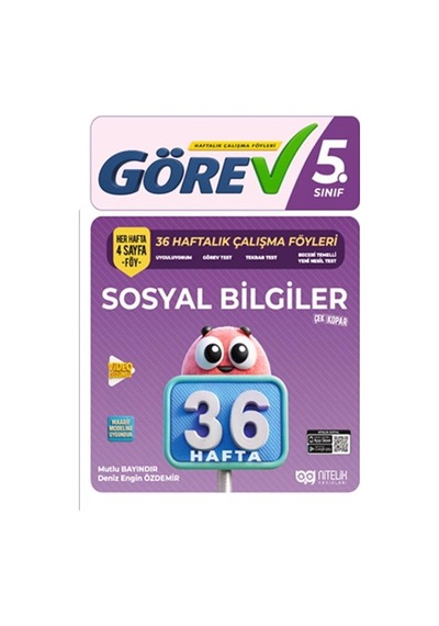 Nitelik 5.sınıf Görev Sosyal Bilgiler 36 Hafta