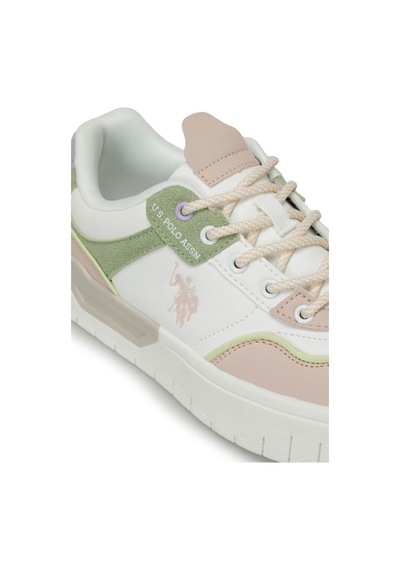U.s. Polo Assn. Candy 4fx Bej Kadın Sneaker 000000000101544094 Bej - Beyaz