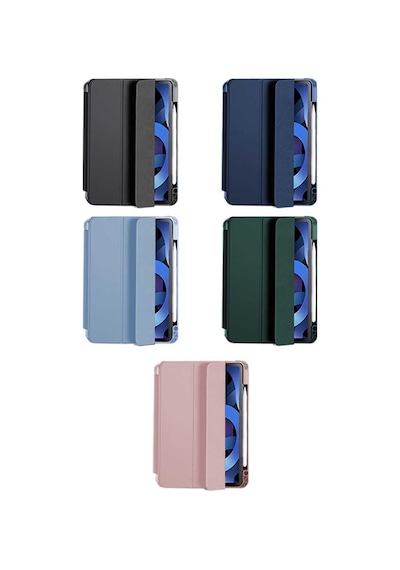 Apple Uyumlu iPad Pro 12.9 2022 M2 Kılıf Zore Nort Arkası Şeffaf Standlı Kılıf Kapaklı Kılıf