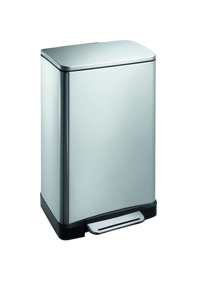 Primanova E-Cube Paslanmaz Çelik Pedallı Çöp Kovası 30 Lt D-14679 Mat