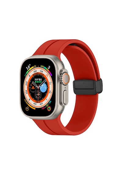 Zore Watch Ultra 49mm Uyumlu Krd-84 Uyumlu Kordon-kırmızı