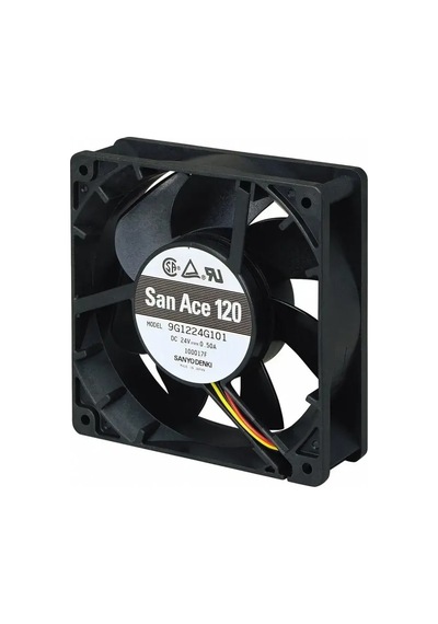 Sanyo Denkı San Ace 120 9g1224g101 Dc Soğutma Fanı 24v Dc 120x120x38 Mm - Çift Bilyalı Rulmanlı
